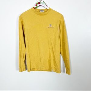 Simply Southern Bee Kind Womens Long Sleeve Top Cotton Size S